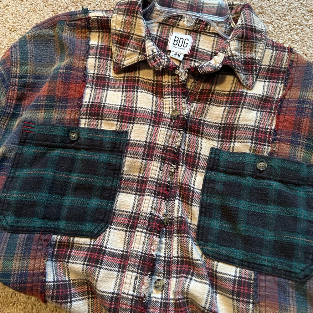 Urban Outfitters / BDG Brendan Spliced Flannel M - Picture 4 of 5